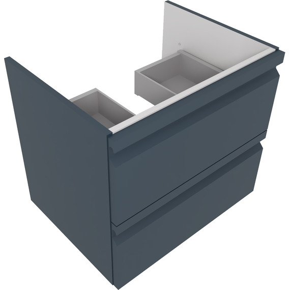 Тумба подвесная с раковиной Aquatek 60 см AQ77060-MG, серый матовый фото 3