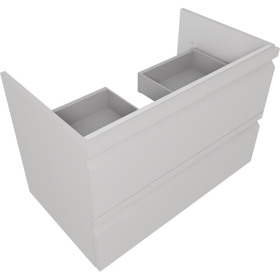 Тумба подвесная с раковиной-столешницей Aquatek 80 см AQ77080-LG, серый туман фото 3