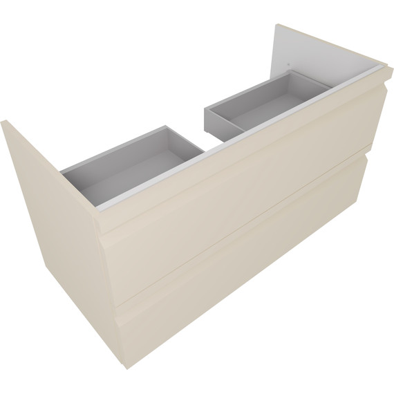 Тумба подвесная с раковиной-столешницей Aquatek 100 см AQ77100-LC, капучино светлый фото 3