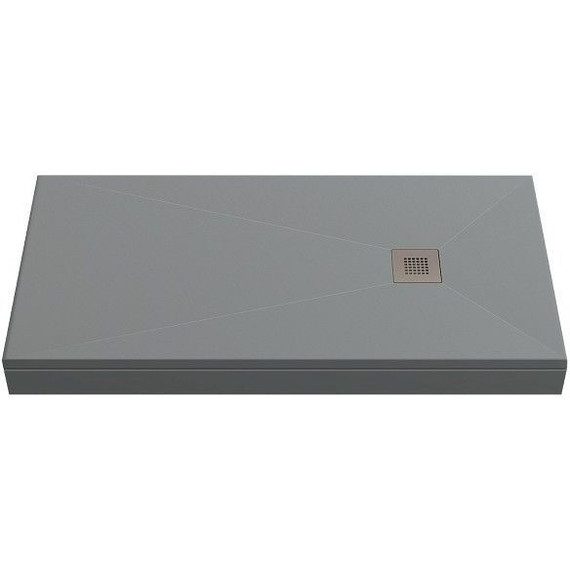 Каменный поддон Bas Essentia 120x70 см, графит - 4 Каменный поддон Bas Essentia 120x70 см, графит фото 4