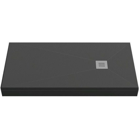 Каменный поддон Bas Essentia 120x90 см, чёрный - 5 Каменный поддон Bas Essentia 120x90 см, чёрный фото 5