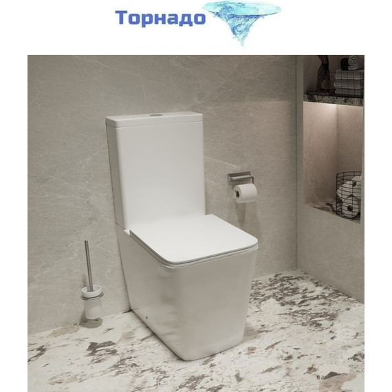Унитаз-компакт Vincea Q-Line VT2-12T с тонкой крышкой микролифт фото 