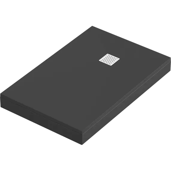 Каменный поддон Bas Essentia 120x90 см, чёрный - 2 Каменный поддон Bas Essentia 120x90 см, чёрный фото 2