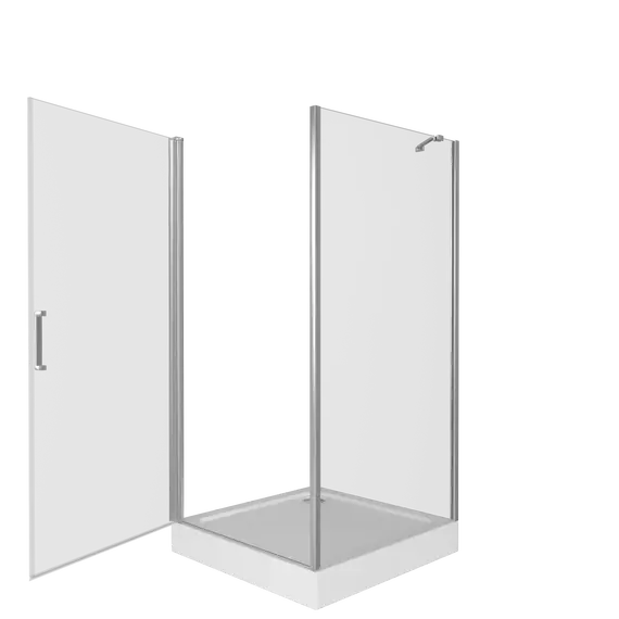 Душевое ограждение Bas Fantasy CR-80-С-CH 80x80 см, хром/прозрачное фото 3
