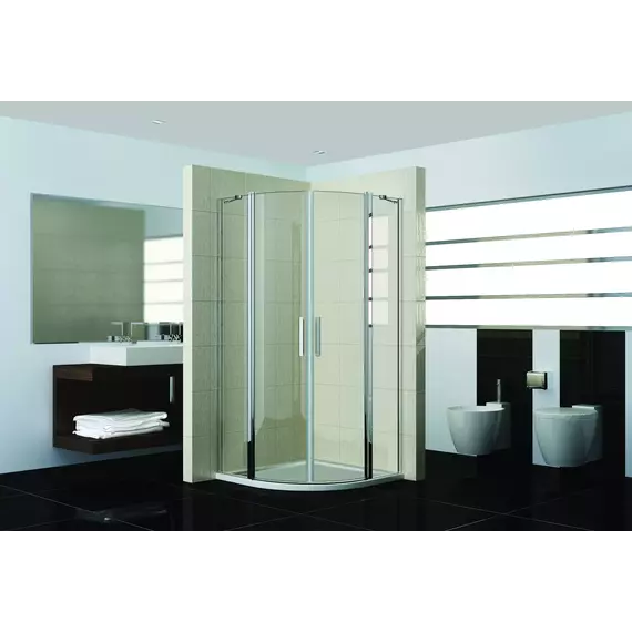 Душевое ограждение Bas Pandora R-120-C-CH 120x80 см, хром/прозрачное фото 