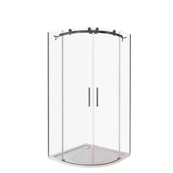 Душевое ограждение Bas Galaxy R-TD-100-C-B 100x100 см, чёрный/прозрачное фото 2