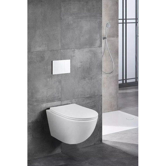 Инсталляция с подвесным унитазом комплект: Grohe Rapid SL 38772001 с подвесным безободковым унитазом Azario Trevi AZ-0093UQ3 TORNADO сиденье микролифт, крепление, кнопка смыва хром - 13 Инсталляция с подвесным унитазом комплект: Grohe Rapid SL 38772001 с подвесным безободковым унитазом Azario Trevi AZ-0093UQ3 TORNADO сиденье микролифт, крепление, кнопка смыва хром фото 13