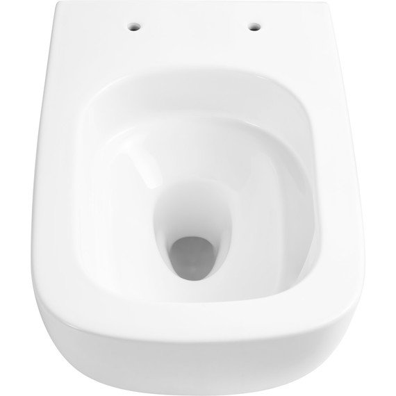 Унитаз подвесной безободковый Aquatek Медея AQ1537T-00 с тонкой крышкой микролифт (система смыва Торнадо) фото 2