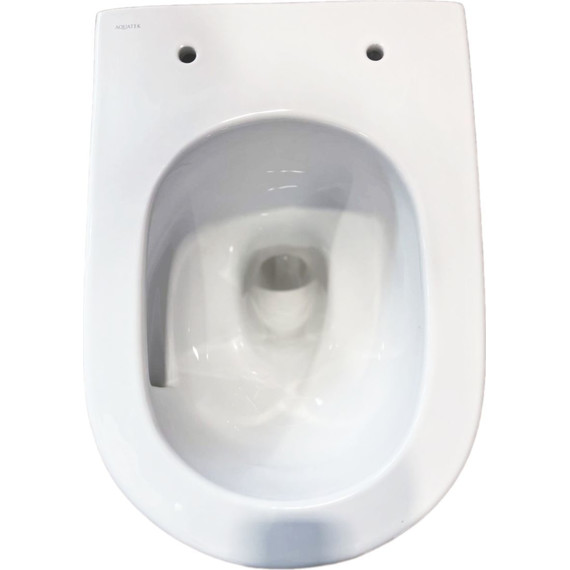 Унитаз подвесной безободковый Aquatek Таурус AQ1580T-00 с тонкой крышкой микролифт (система смыва Торнадо) фото 9