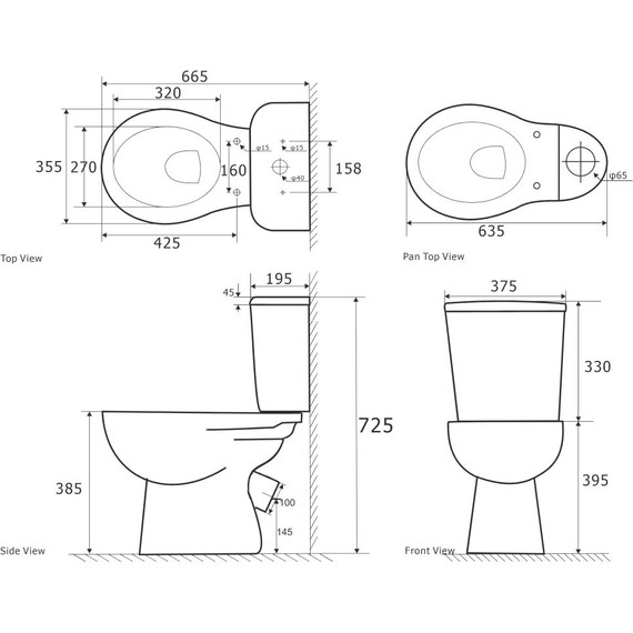 Унитаз-компакт Aquatek Каир AQ2780-00 с крышкой из полипропилена фото 7