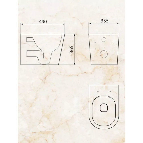 Инсталляция с подвесным унитазом комплект: Grohe Rapid SL 38772001 с подвесным безободковым унитазом Sintesi Balti SIN-TS-BLT-172 сиденье микролифт, крепление, кнопка смыва хром (система смыва Торнадо) - 21 Инсталляция с подвесным унитазом комплект: Grohe Rapid SL 38772001 с подвесным безободковым унитазом Sintesi Balti SIN-TS-BLT-172 сиденье микролифт, крепление, кнопка смыва хром (система смыва Торнадо) фото 21