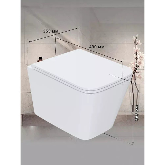 Инсталляция с подвесным унитазом комплект: Grohe Rapid SL 38772001 с подвесным безободковым унитазом Sintesi Balti SIN-TS-BLT-172 сиденье микролифт, крепление, кнопка смыва хром (система смыва Торнадо) - 22 Инсталляция с подвесным унитазом комплект: Grohe Rapid SL 38772001 с подвесным безободковым унитазом Sintesi Balti SIN-TS-BLT-172 сиденье микролифт, крепление, кнопка смыва хром (система смыва Торнадо) фото 22