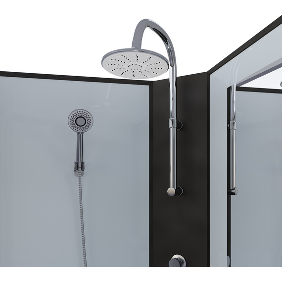 Гидробокс Niagara 90x90 см 67081414BKTG, чёрный/прозрачное - 4 Гидробокс Niagara 90x90 см 67081414BKTG, чёрный/прозрачное фото 4