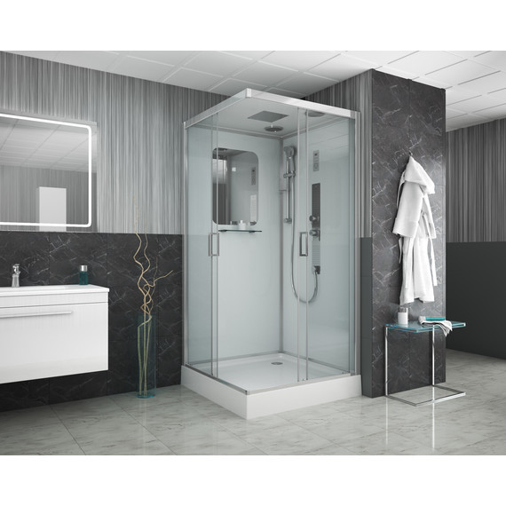 Гидробокс Niagara 90x90 см 60010114GQ, хром/прозрачное фото 2