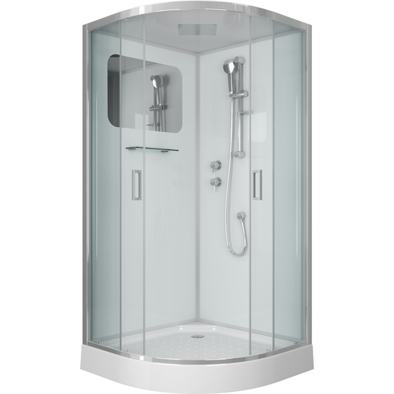 Душевая кабина Niagara 90x90 см 60010114, хром/прозрачное фото 