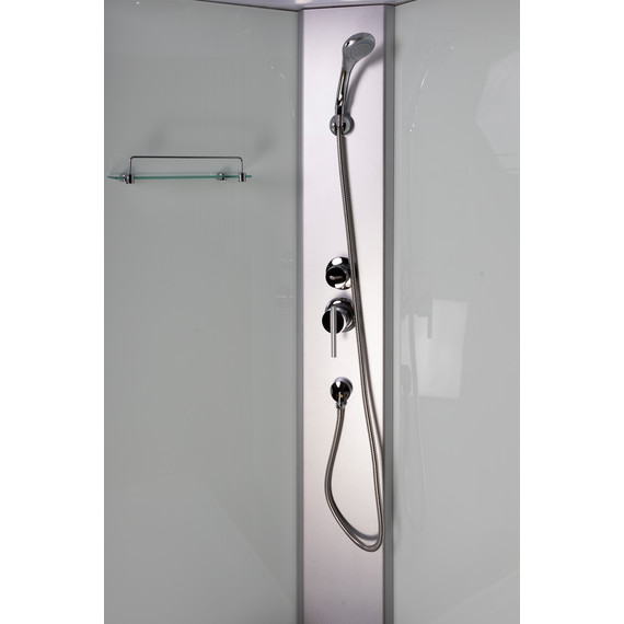 Душевая кабина Niagara 90x90 см E90/40/MT/BK, хром/матовое фото 5