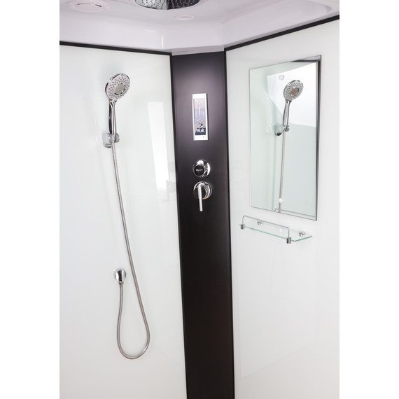 Душевая кабина Niagara 80x80 см 67071414P, чёрный/прозрачное - 4 Душевая кабина Niagara 80x80 см 67071414P, чёрный/прозрачное фото 4