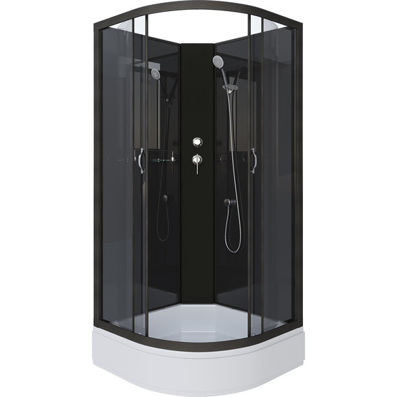Душевая кабина Niagara 90x90 см NG-6501-14BK, чёрный/тонированное фото 2
