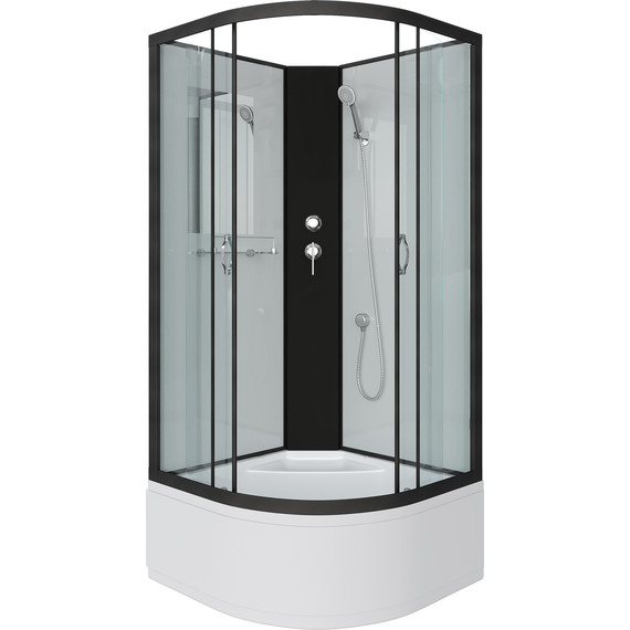 Душевая кабина Niagara 80x80 см NG-6707-14BK, чёрный/прозрачное фото 2