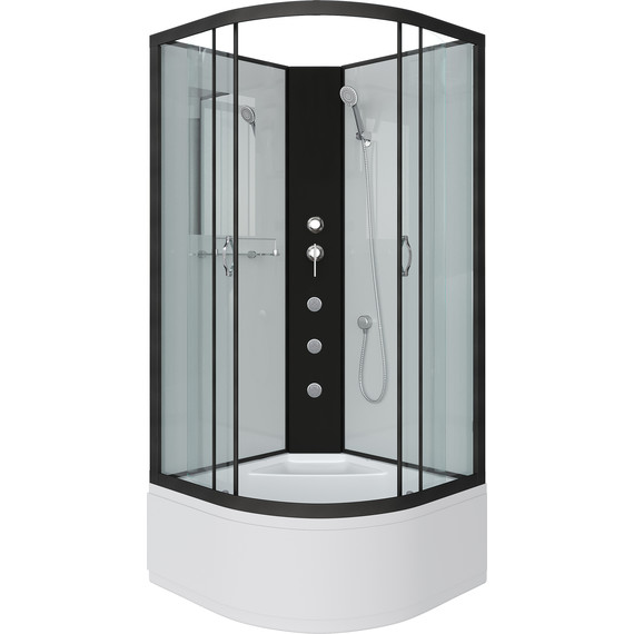 Гидробокс Niagara 80x80 см 67071414BKG, чёрный/прозрачное - 2 Гидробокс Niagara 80x80 см 67071414BKG, чёрный/прозрачное фото 2