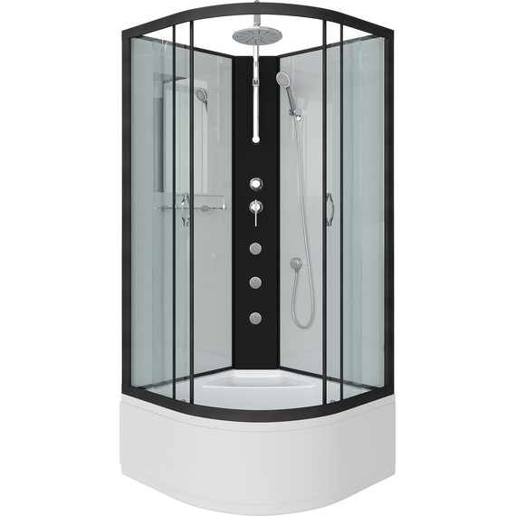 Гидробокс Niagara 90x90 см 67081414BKTG, чёрный/прозрачное - 2 Гидробокс Niagara 90x90 см 67081414BKTG, чёрный/прозрачное фото 2
