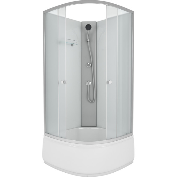 Душевая кабина Niagara 90x90 см E90/40/MT/BK, хром/матовое фото 2