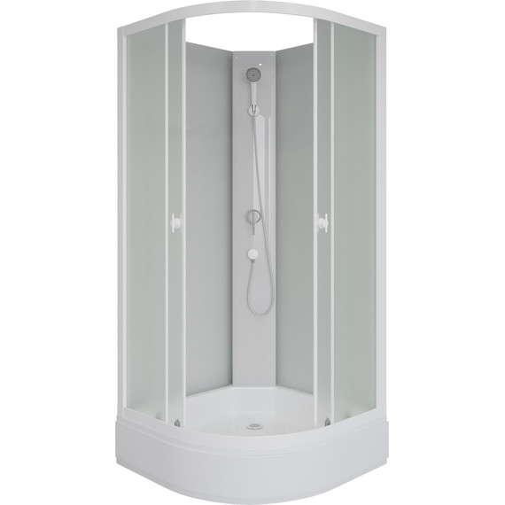 Душевая кабина Niagara 100x100 см P100/26/MT/BK, белый/матовое - 2 Душевая кабина Niagara 100x100 см P100/26/MT/BK, белый/матовое фото 2