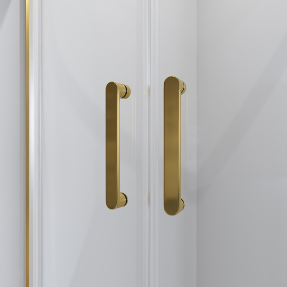 Душевое ограждение Niagara Nova 100x100 см 64070811GOLD, желтое золото/прозрачное фото 3