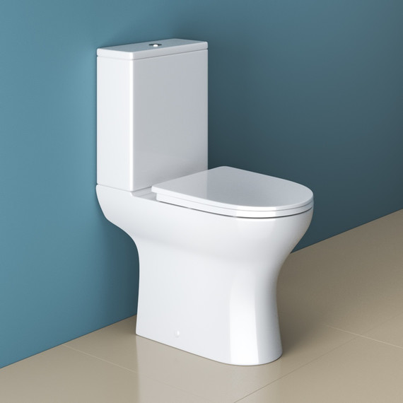 Унитаз-компакт безободковый BelBagno Lounge BB045CPR/SC+BB045/051T с крышкой микролифт фото 