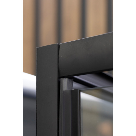 Душевое ограждение Niagara Nova 120x80 см _02200832BLACK, чёрный/прозрачное фото 4