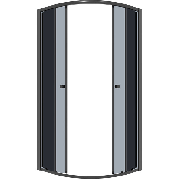 Душевое ограждение Niagara Eco 90x90 см NG-1007-14T, чёрный матовый/тонированное фото 3