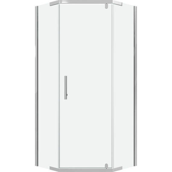 Душевое ограждение Niagara Eco 90x90 см NG-1009-14D, хром глянцевый/прозрачное фото 2