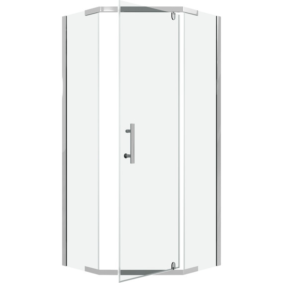 Душевое ограждение Niagara Eco 90x90 см NG-1009-14D, хром глянцевый/прозрачное фото 3
