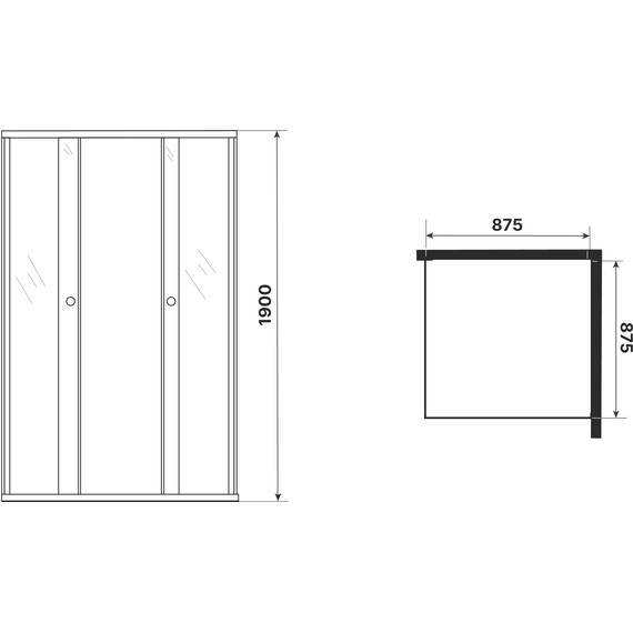 Душевое ограждение Niagara Eco 90x90 см NG-1009-14QMT, хром матовый/матовое фото 5