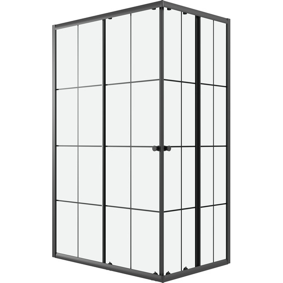 Душевое ограждение Niagara Eco 115x80 см NG-1012-14QKL, чёрный матовый/прозрачное - 2 Душевое ограждение Niagara Eco 115x80 см NG-1012-14QKL, чёрный матовый/прозрачное фото 2