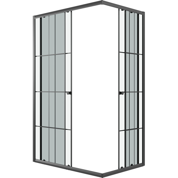 Душевое ограждение Niagara Eco 115x80 см NG-1012-14QKL, чёрный матовый/прозрачное - 3 Душевое ограждение Niagara Eco 115x80 см NG-1012-14QKL, чёрный матовый/прозрачное фото 3