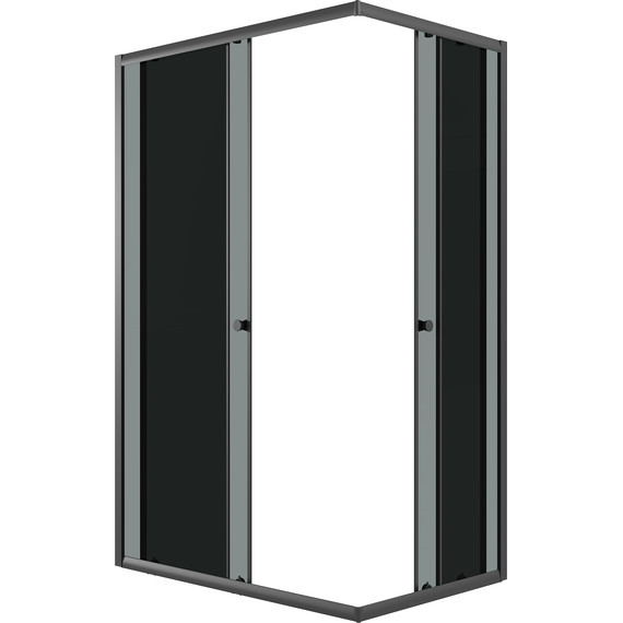 Душевое ограждение Niagara Eco 105x80 см NG-1118-14QT, чёрный матовый/тонированное - 3 Душевое ограждение Niagara Eco 105x80 см NG-1118-14QT, чёрный матовый/тонированное фото 3