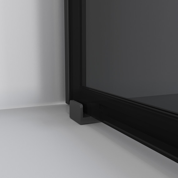 Душевое ограждение Niagara Nova 80x80 см NG-2822-34BLACK, чёрный матовый/тонированное фото 12