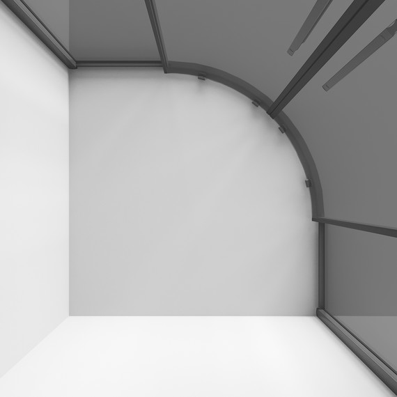 Душевое ограждение Niagara Nova 100x100 см NG-2827-34BLACK, чёрный матовый/тонированное фото 9