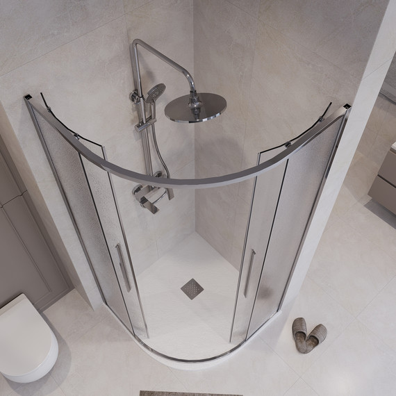 Душевое ограждение Niagara Nova 80x80 см NG-3625-34, хром/шиншилла фото 5