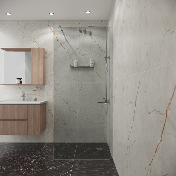 Душевая перегородка Niagara Eco 70 см NG-531-70, хром глянцевый/прозрачное фото 3