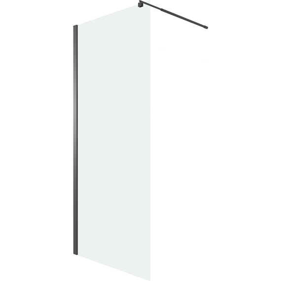 Душевая перегородка Niagara Eco 70 см NG-551-70BLACK, чёрный матовый/прозрачное фото 2