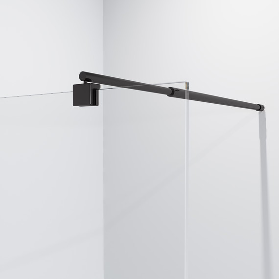 Душевая перегородка Niagara Eco 70 см NG-551-70BLACK, чёрный матовый/прозрачное фото 4