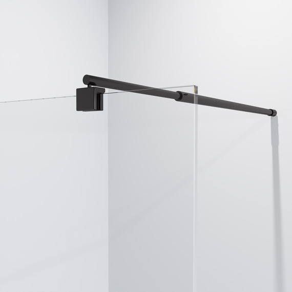 Душевая перегородка Niagara Eco 90 см NG-551-90BLACK, чёрный матовый/прозрачное фото 4