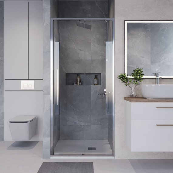 Душевая дверь Niagara Nova 100 см NG-64-10A, хром/прозрачное фото 4