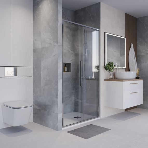 Душевая дверь Niagara Nova 120 см NG-64-12A, хром/прозрачное фото 5