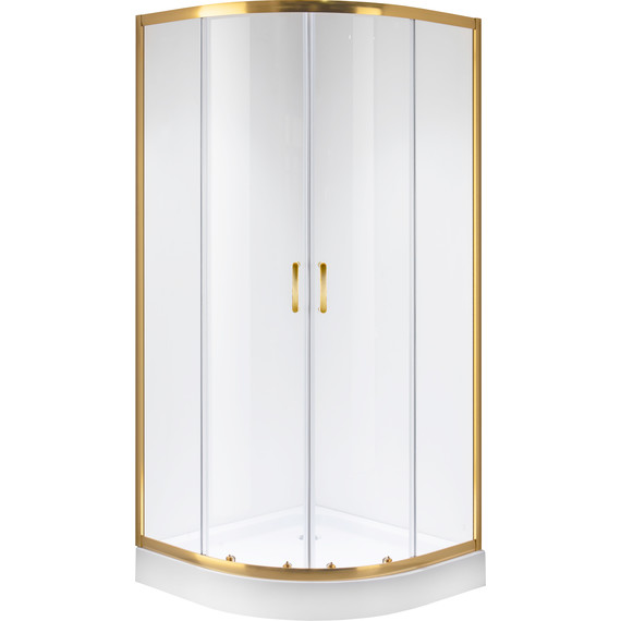 Душевое ограждение Niagara Nova 100x100 см 64070811GOLD, желтое золото/прозрачное фото 2