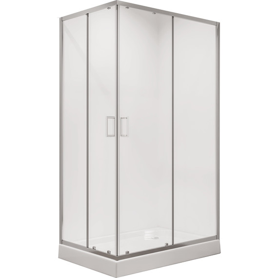 Душевое ограждение Niagara Nova 120x80 см 661008111, хром/прозрачное фото 2