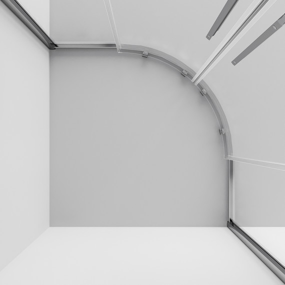 Душевое ограждение Niagara Nova 80x80 см NG-6625-34, хром/прозрачное фото 8