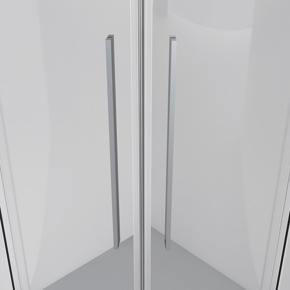 Душевое ограждение Niagara Nova 80x80 см NG-6625-34, хром/прозрачное фото 9